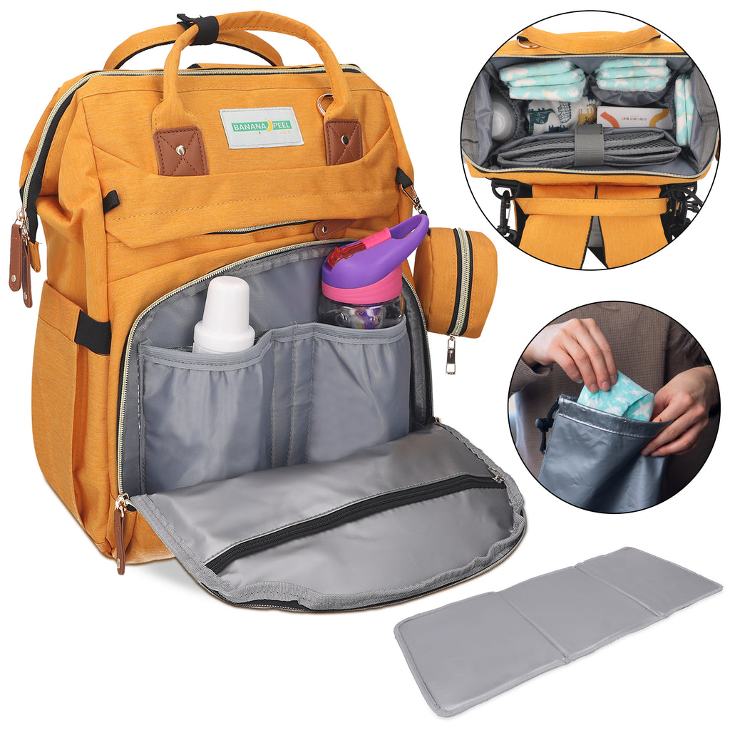 Yellow Diaper Back Pack -